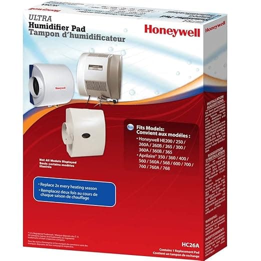 Replacement for Honeywell HONEYWELL HC26A1008/U PAD FOR